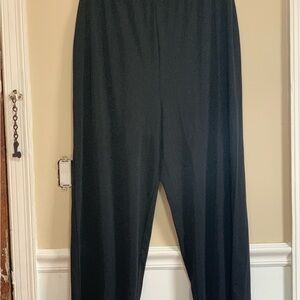 Victor Costa Occasion Women’s Black Ankle Length Pull-On Pants PXL Elastic Waist